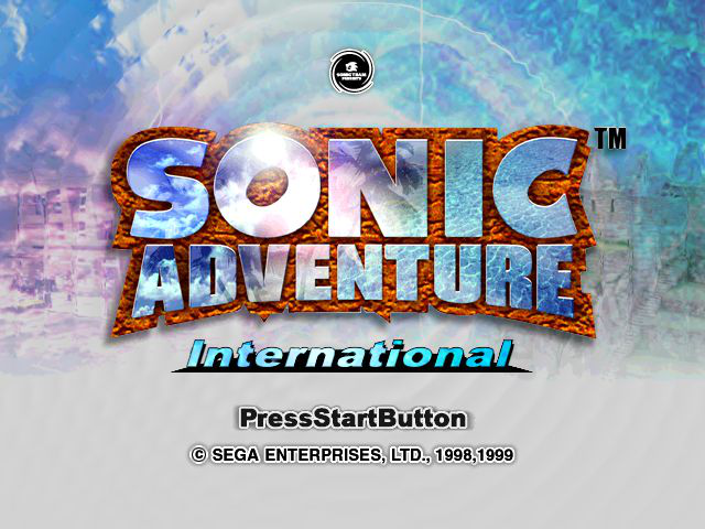 Sonic Adventure International Title Screen